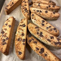 A picture of Dina B's Chocolate Chip Biscotti.