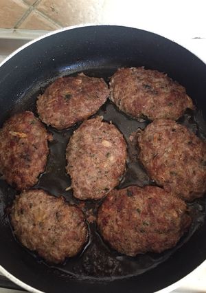 عکسی از دستور کتلت گوشت 🥩 بدون تخم مرغ 🥚