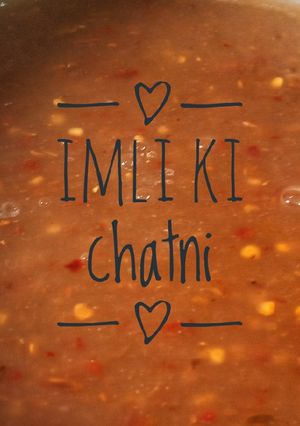 A picture of Imli ki chutney.