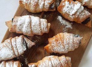 Foto de Mini Croissants de Chocolate na airfryer
