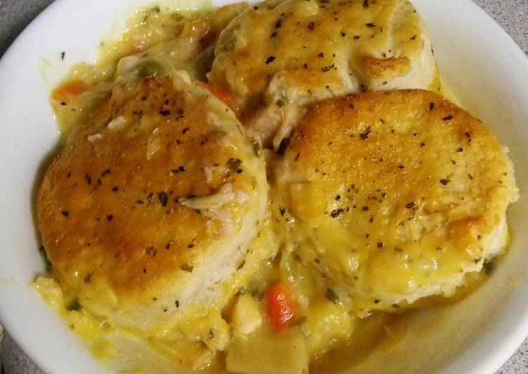 Steps to Make Award-winning Sarah&#39;s Kickin Chicken and biscuit casserole