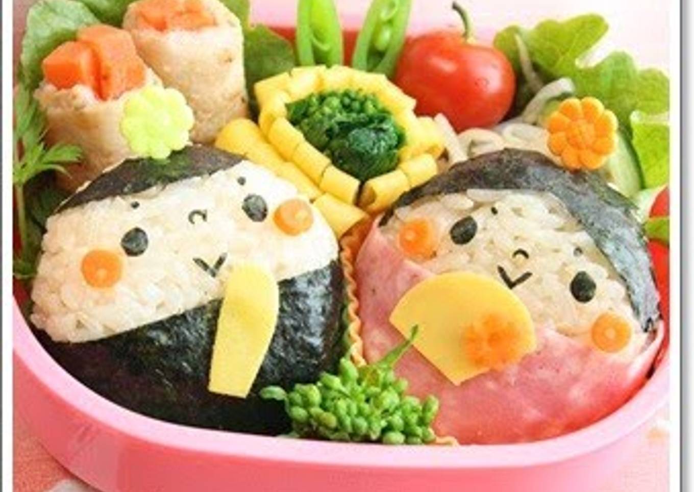 Simple Round Hina Doll Onigiri for Japanese Doll Festival