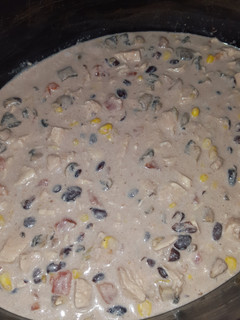 A picture of Creamy Rotel Slow Cooker Chicken.
