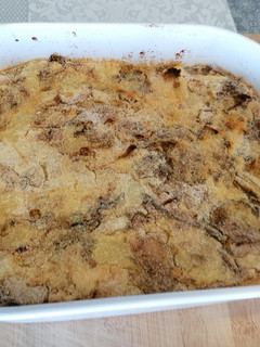 Una foto de 229. Pastel de col y patata vegano / Horno