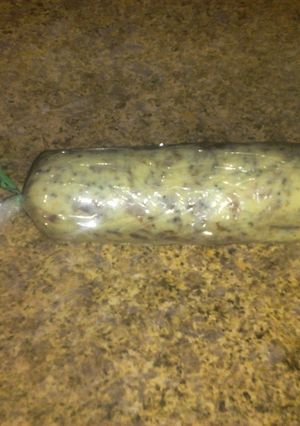A picture of Bacon Blue Cheese Compound Butter.