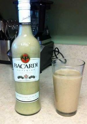 A picture of Puerto Rican Coquito.