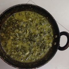 A picture of Radish leaf curry.