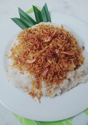 Foto resep Ketan Serundeng Abon Ayam