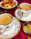 Ginger, cardamom masala tea or chai