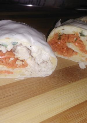 Фото Рулетики из лаваша с курицей и корейской морковью😋.