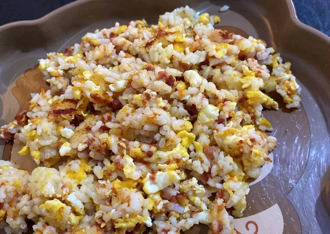 Ternyata ini lho! Resep buat Nasi goreng telur kornet (menu simple anak 2 tahun) dijamin sesuai selera