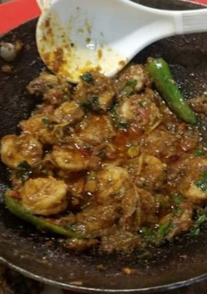 A picture of Prawns Karahi.