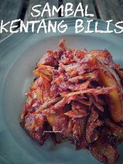 Gambar Sambal kentang bilis bujang