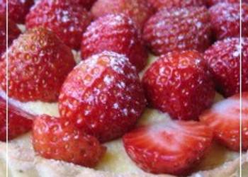 Easy Cooking Recipe ButterFree Strawberry Custard Tart Delicious Nutritious