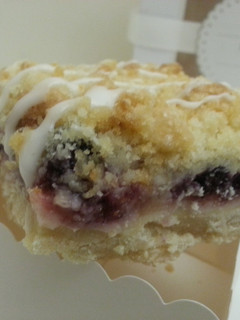 A picture of Apple Blueberry Custard Pie Crumble.
