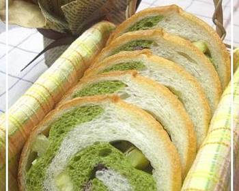 How To Prepare Recipe Rolled Matcha Bread with Sweet Potatoes and Adzuki Delicious and Healthy