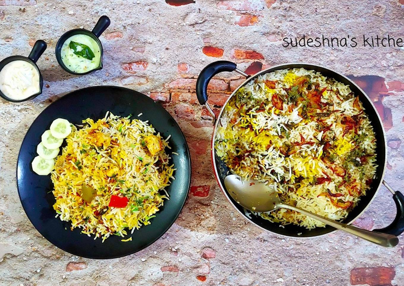 Paneer Tikka Dum Biryani