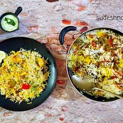 Paneer Tikka Dum Biryani A picture of Paneer Tikka Dum Biryani.