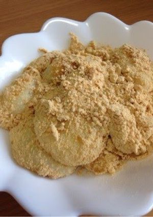 A picture of Kinako Mochi - Tofu Version.
