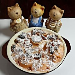 A picture of Strawberry milk bread pudding.