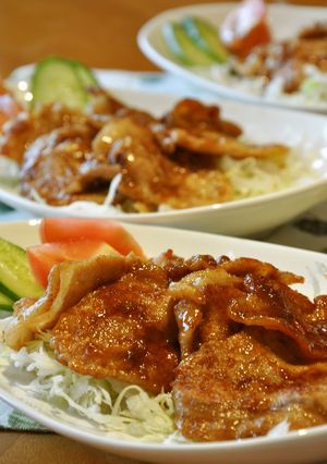 A picture of Refreshing Pork and Ginger Stir Fry♪.