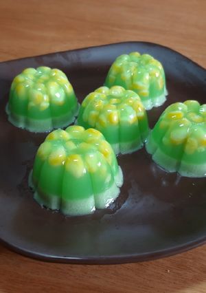 Foto resep Puding santan jagung