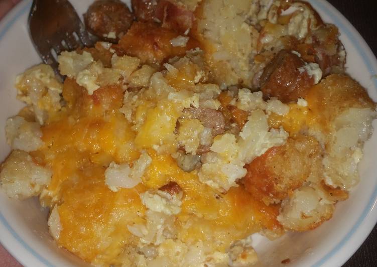 Recipe of Favorite Tater tot breakfast casserole