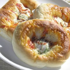 A picture of Sunny-side Up Egg Bread Using a Bread Machine.