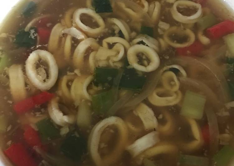 Langkah Mudah untuk Menyiapkan Cumi kuah empuk dan tidak amis, Lezat Sekali