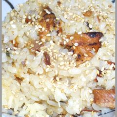 A picture of Easy Flavored Rice Made with Canned Kabayaki-style Pacific Saury.
