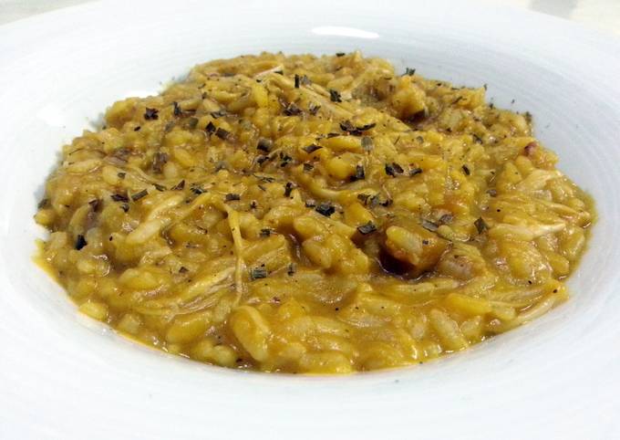 Recipe of Quick Pumpkin risotto (healthier version)