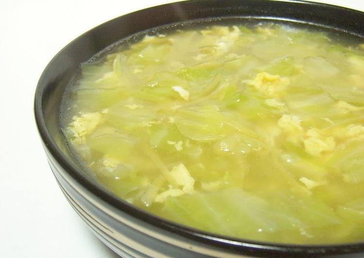 Steps to Prepare Homemade Cabbage-filled Chinese Soup