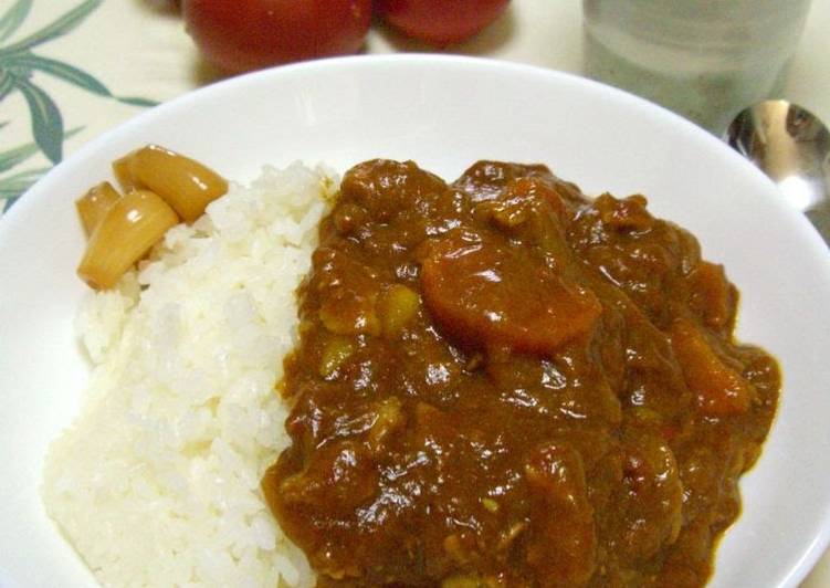 Recipe of Quick Pork and Sugar Tomato Fruit Curry
