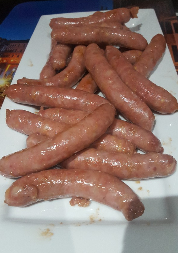 Una foto de Salchichas frescas a la cerveza