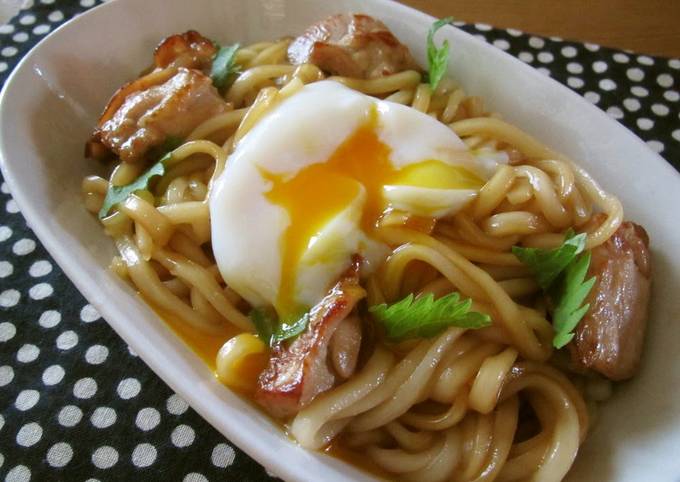 Sweet and Salty Butter and Soy Sauce Stir-fried Udon Noodles