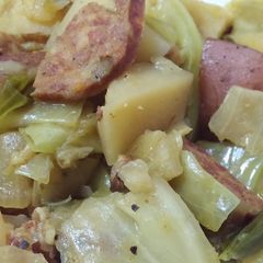 A picture of Slow Cooker Smothered Cabbage.