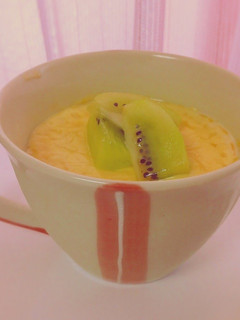 A picture of Smooth Pudding in a Mug Made in the Microwave.