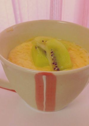 A picture of Smooth Pudding in a Mug Made in the Microwave.