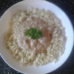 A picture of Honey mustard beef.
