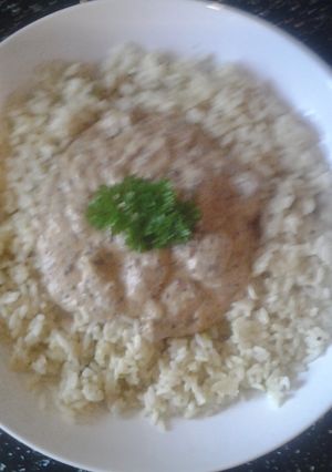 A picture of Honey mustard beef.