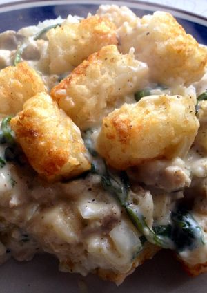A picture of Fancified Tator Tot Hotdish.