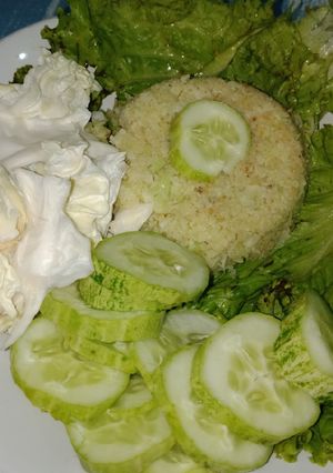 Foto resep Nasi kembangkol plus sayur
