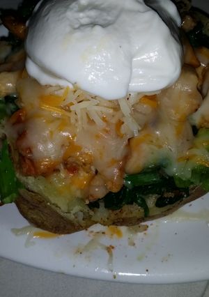 A picture of Quick & easy BAKED POTATOES.
