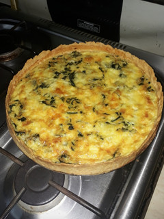 Una foto de Quiche de espinacas