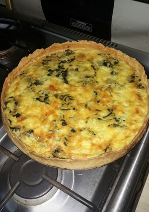 Una foto de Quiche de espinacas