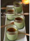 Matcha Pudding with Green Tea