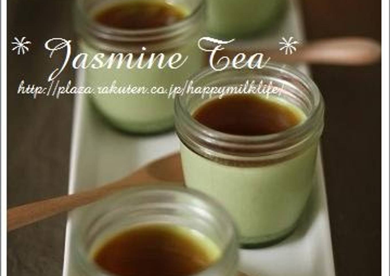Matcha Pudding with Green Tea