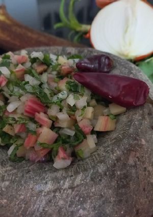 Una foto de Pebre de nalca