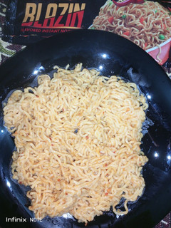 A picture of Spicy maggi.