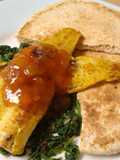 Vickys Spiced Fish with Spinach and Mango Chutney GF DF EF SF NF